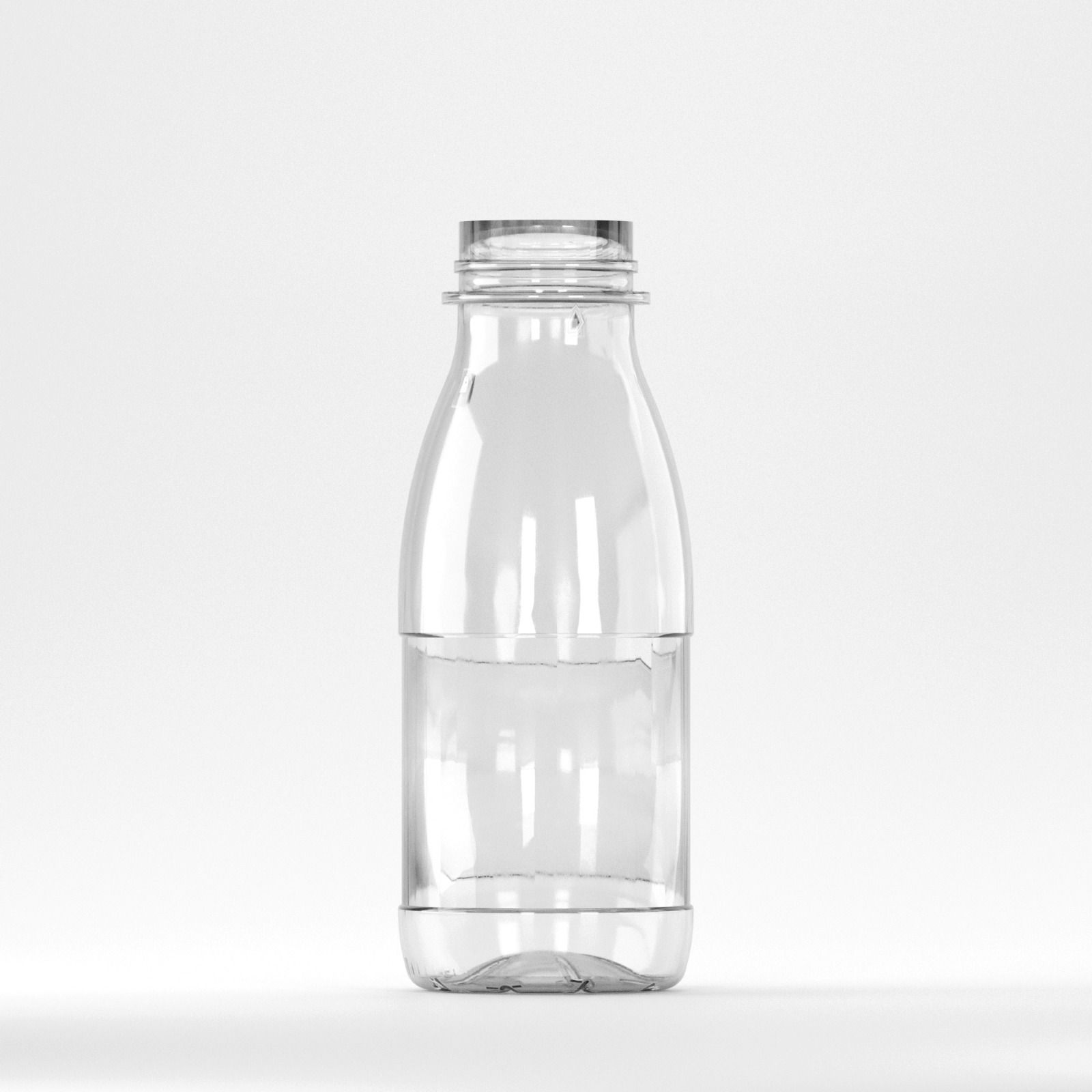 Flacon PET 330ml, Transparent, Filet 38mm (fără capac)