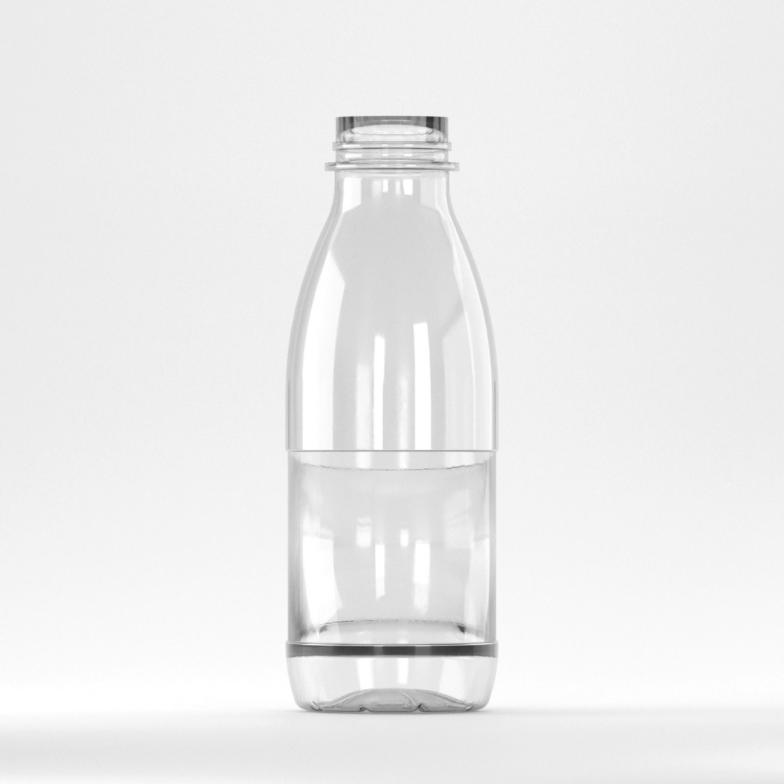 Flacon PET 500ml, Transparent, Filet 38mm (fără capac)
