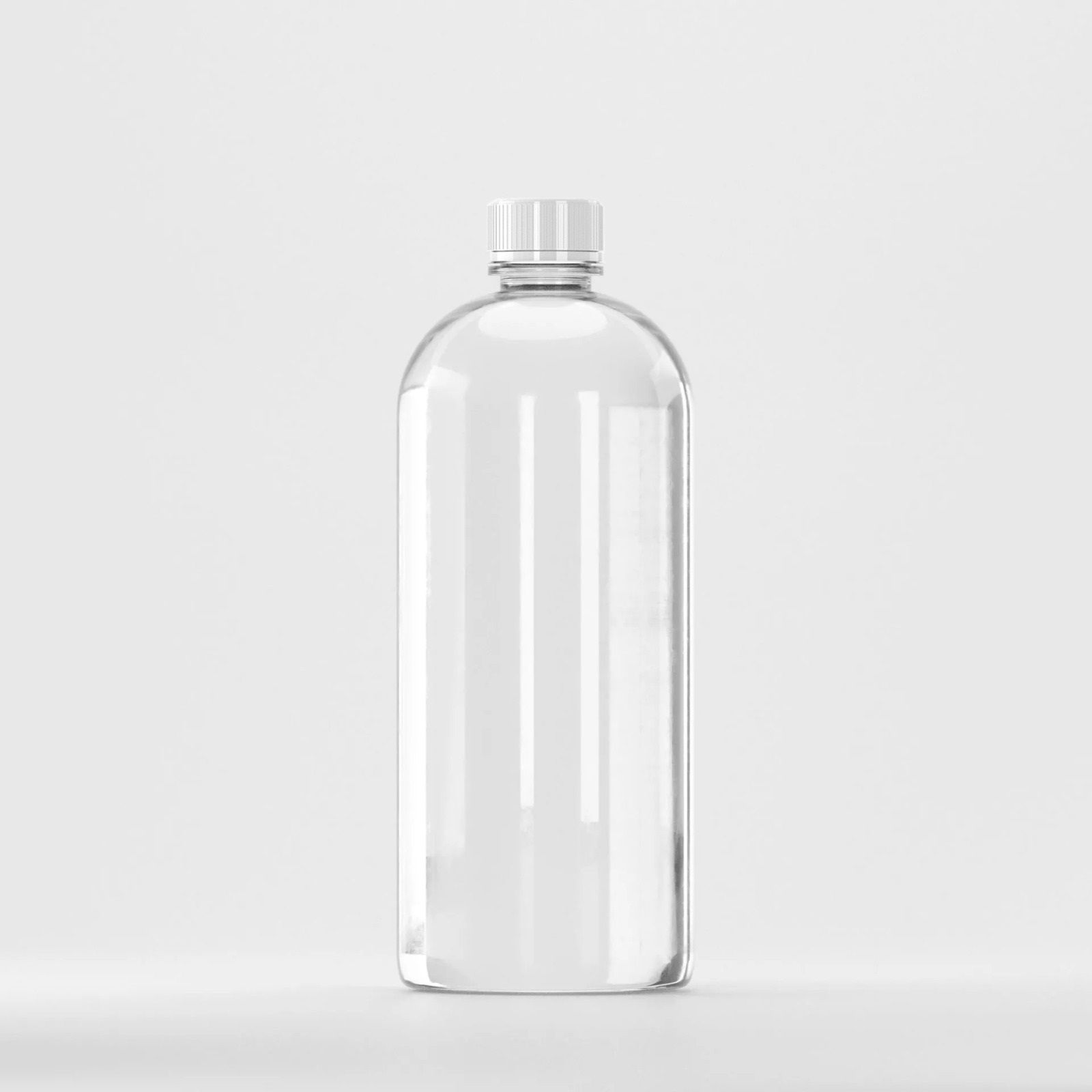 Flacon PET 1L, transparent – cu capac