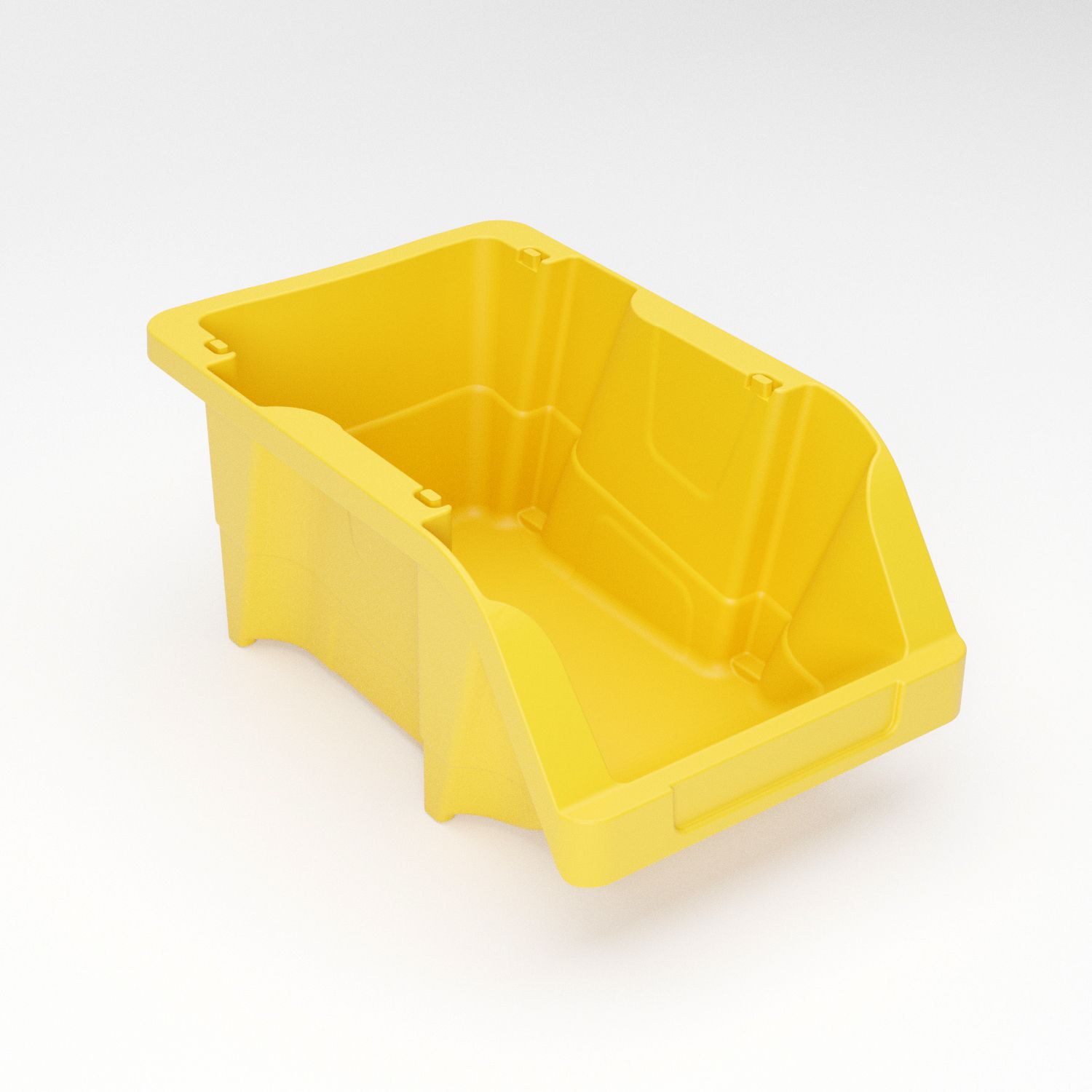 Cutie pentru depozitare, Ergobox 1, galben, 173 x 106 x 78 mm