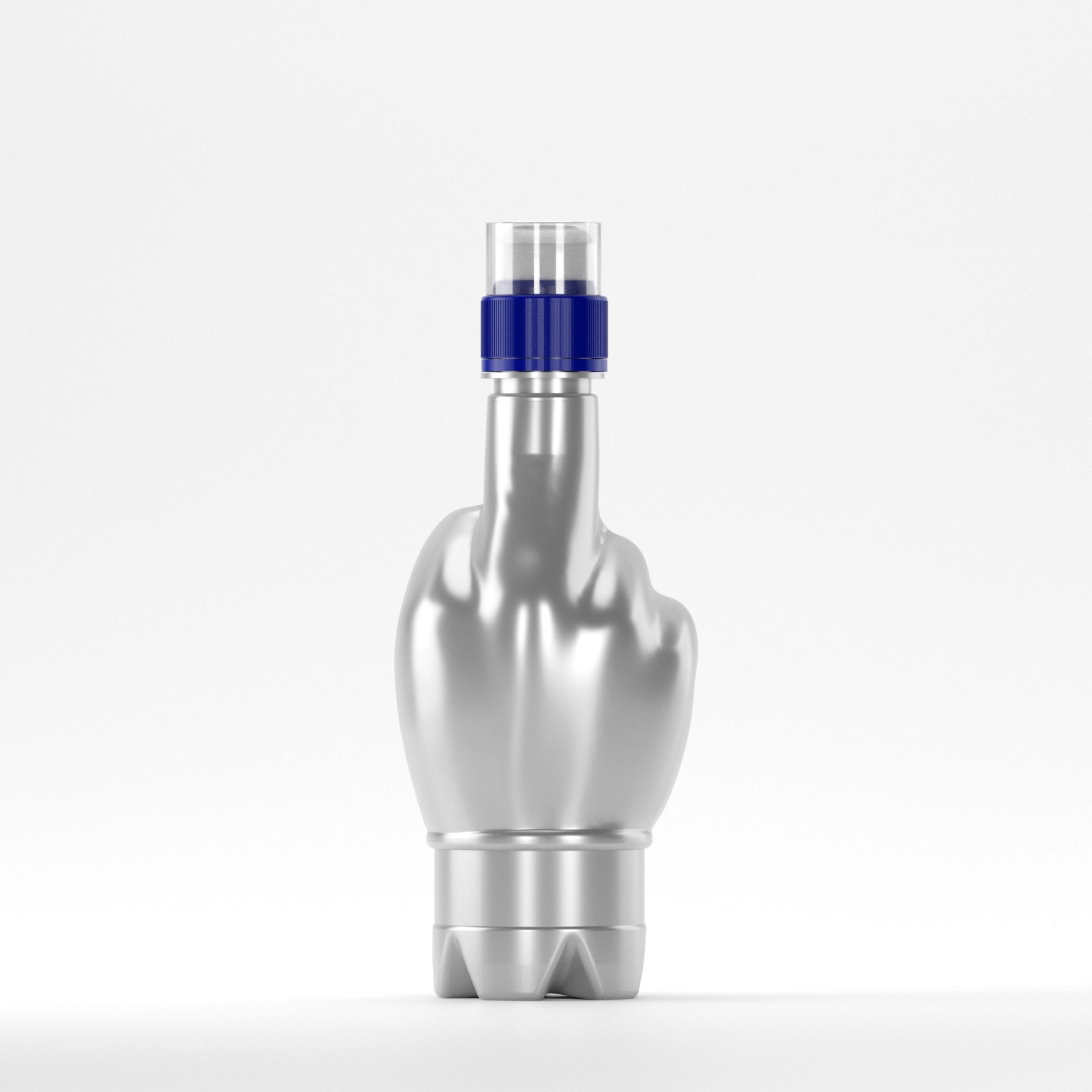 Flacon PET 370 ml Gri – 27 grame – Filet 28mm – cu Capac Sport