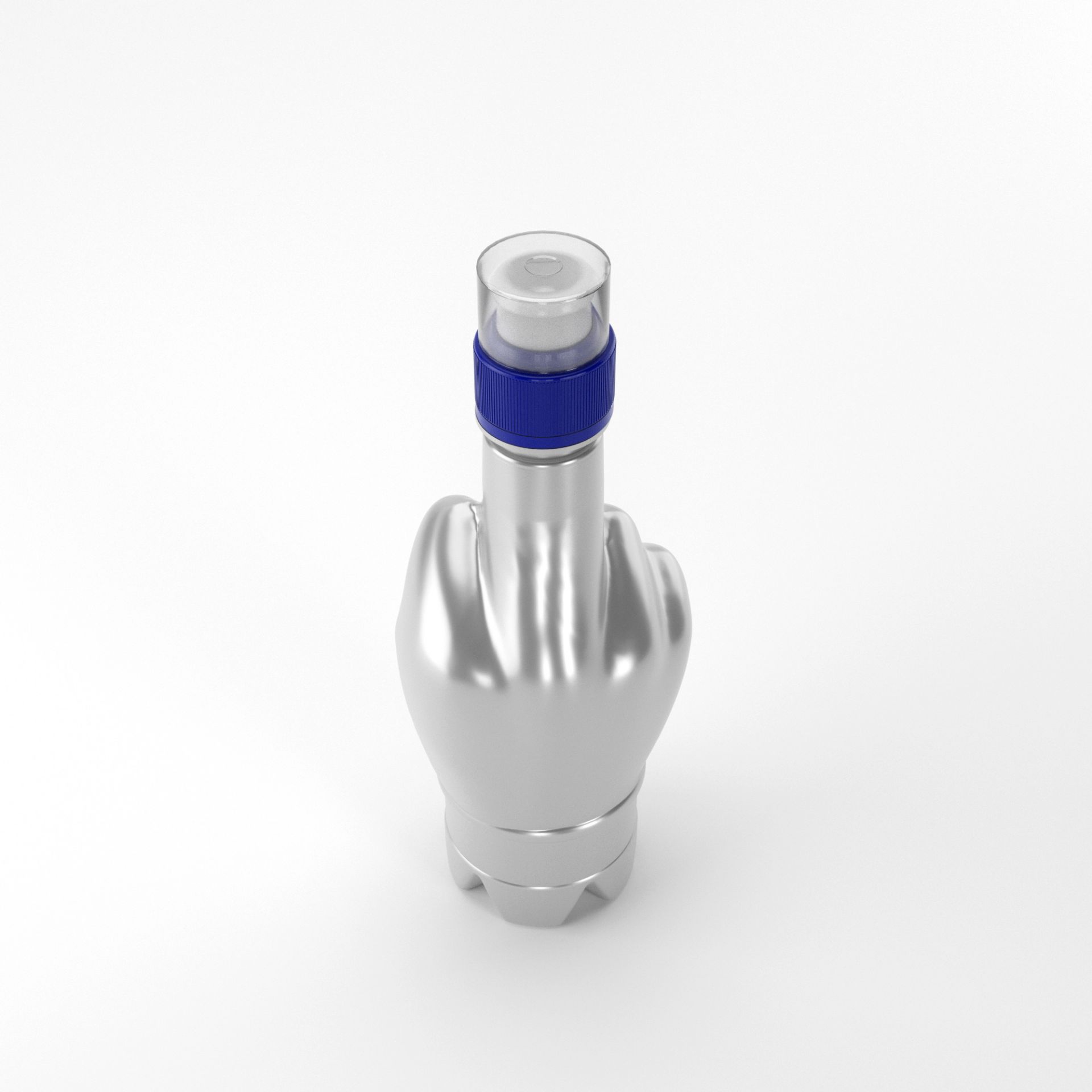 Flacon PET 370 ml Gri – 27 grame – Filet 28mm – cu Capac Sport