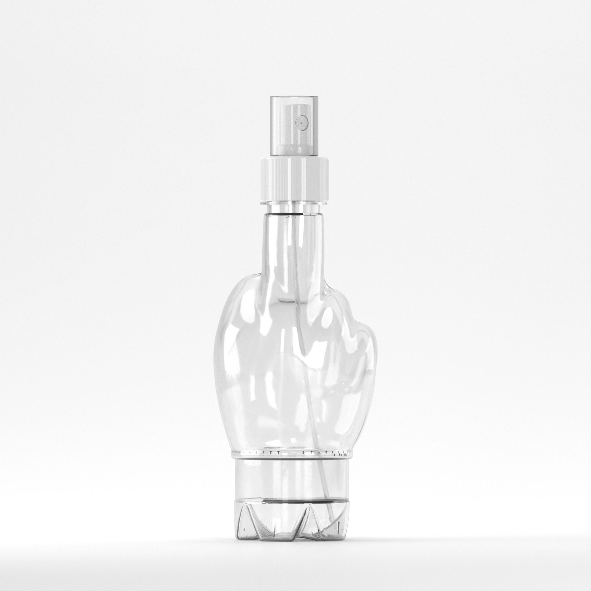 Flacon PET 370 ml Transparent – 30 grame – Filet 28mm – cu Atomizor