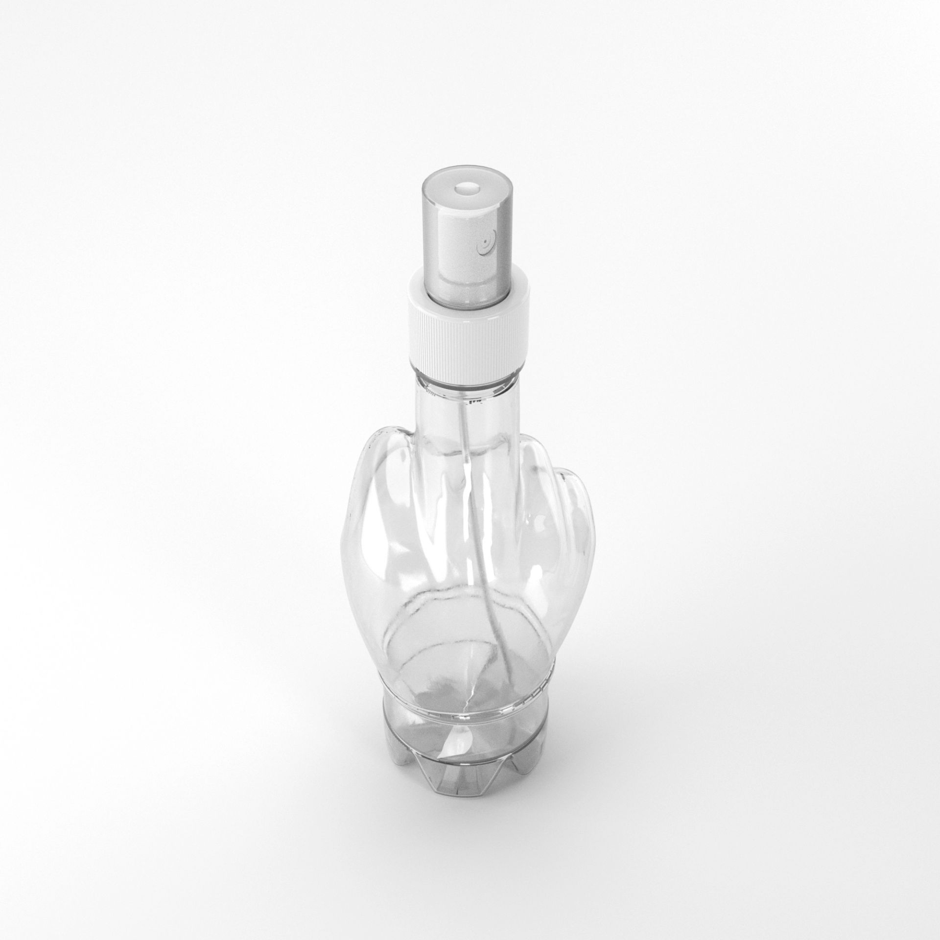 Flacon PET 370 ml Transparent – 30 grame – Filet 28mm – cu Atomizor