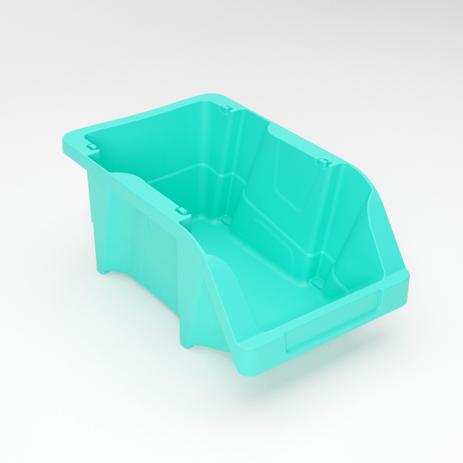 Cutie pentru depozitare, Ergobox 1, turcoaz, 173 x 106 x 78 mm